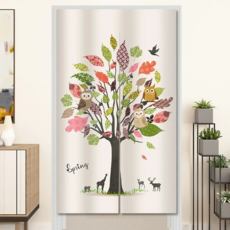 BonBon naturel 加厚穿桿式長門簾, 貓頭鷹