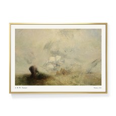 菠蘿選畫所 捕鯨船 威廉·透納 AVAR5765G, 金色