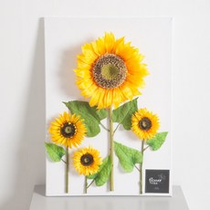 플라워트리 조화 플라워트리 디럭스 해바라기 대형액자 세트 P, 상세 설명 참조, 1세트