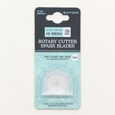 HAPPY BEARS 圓形刀片補充包 28mm 2入, 1個, 混色