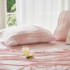 The Zari 涼爽好眠 冰箱級夏季涼感網眼絎縫鬆緊帶枕頭套