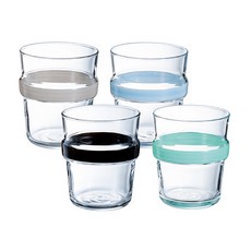 Luminarc 樂美雅 Stereo 彩色威士忌杯 混合4款 270ml, 1套