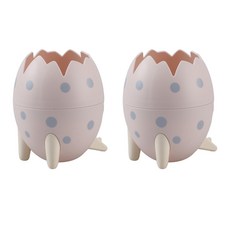 아티고 비비드 깨진 공룡알 스타일 펜꽂이, 핑크, 2개