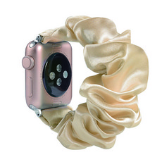 Mani研究所 Apple Watch 緞面髮圈式錶帶 38~40 mm, 象牙白