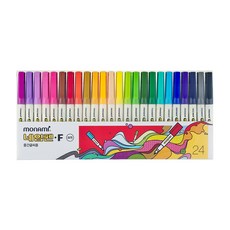 monAmi 中字油性筆 24色組, 混合色, 24個