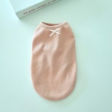 bygoem 狗狗小蝴蝶結背心, 1個, 粉紅色