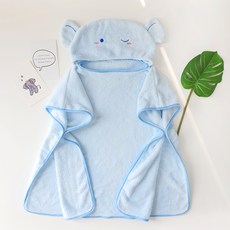 woojooi 兒童蓬鬆連帽浴袍