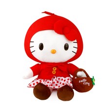 HELLO KITTY 小紅帽造型玩偶 S號, 25cm, 混色