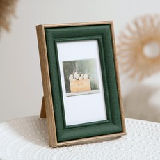 Marizioa 橫豎兩用婚禮相框, 1個, 木質綠色圖案