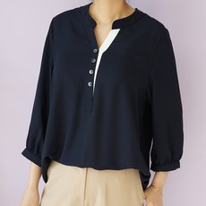 brg girl story 女款大尺碼鈕扣雪紡衫