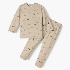 unifriend 兒童用公路車 60支棉氨綸 9分居家服 上下套裝