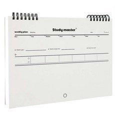 MUNID It spring 寬版週計畫學習本, 1個, 白色