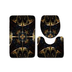 The Flow 璀璨閃耀花朵3D圖案腳踏墊門墊套組 50 x 80 cm, 09, 1套