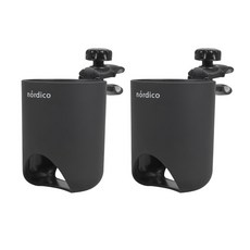 nordico 孩童車杯架 N1, 黑色, 2個