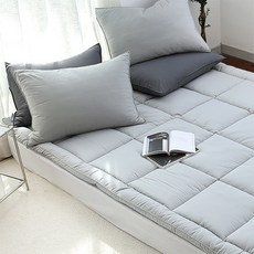 韓國 amante Dream Well防塵蟎絎縫薄床墊, 城市灰色