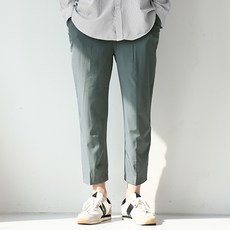 大尺碼俱樂部 JIN 涼感彈力鬆緊帶西裝褲