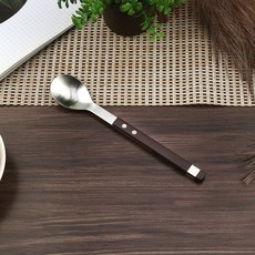 보겐 국산 스퀘어 솔렌 커트러리 티스푼, 다크체리, 1개