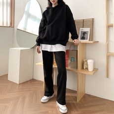 JAL BBA JEAN 女款寬鬆連帽長袖T恤+長褲組