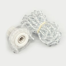 Arachne 水晶拉繩百葉窗/捲簾零件, 1個, 透明色 + 白色