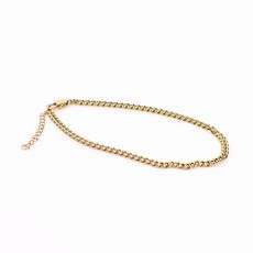 딩동펫 반려동물 써지컬 인식표 목걸이 체인형5, 골드, 1개