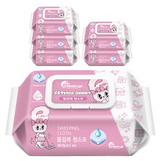 Cleanup Esther Bunny 濕拖巾清潔布 大型 32入, 6個