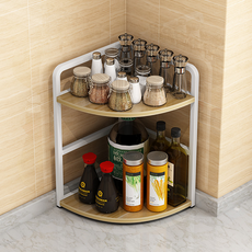 DNO 邊角角落縫隙廚房書桌多用途層架, 1層, 白色木紋