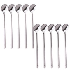 Bloom at home 不鏽鋼長柄湯匙, 單色, 10個