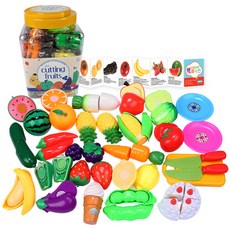 PLAYMAX 水果切切樂玩具組, 37個月以上適用, 混合顏色, 1組