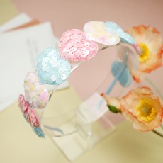 Bidangil 兒童糖果愛心髮帶