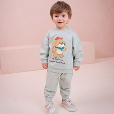 milkmile 兒童蝴蝶結小狗快樂上下裝套組