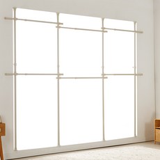 썬데코 우드레핑 고정식 6단 행거, 메이플화이트