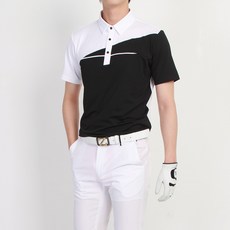 MINEFLOW 男士拼色高爾夫短袖Polo衫 707TS02