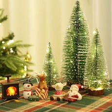 EPLYN 聖誕LED迷你樹3件組 + 無線遙控器 30套, 綠色