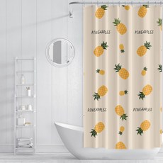 Daysoy 香甜水果浴簾, 鳳梨, 1個