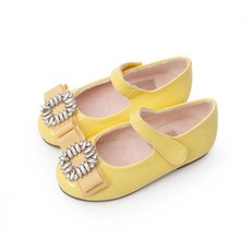 Bimbo Bimba 女童漆皮蝴蝶結裝飾涼鞋