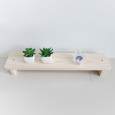 TREESTORE 柏木實木迷你多功能置物架小, 木色, 1層