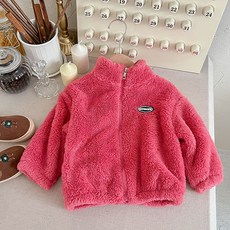 JOY MULTI MK 幼兒糖果抓絨長袖拉鍊毛衣