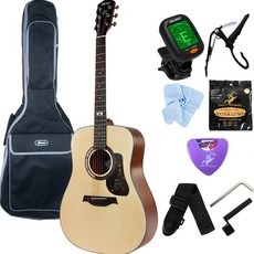 Mantic 入門款 民謠吉他 + 10件配件 隨機出貨 套組, GT1D, 1個, 自然色