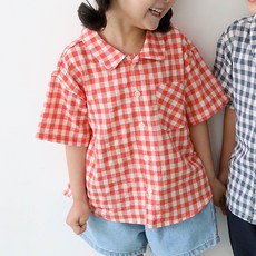 Neel 孩童格紋短袖