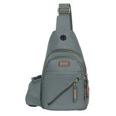 BLUEMOUNT 休閒生活防水登山單肩包 CPZ02096YJ, 灰色