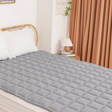bebenuvo 素色涼感床墊, 灰色