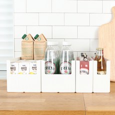 KAZT 多用途食品儲藏室收納整理盒, WHITE, 1套