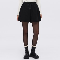 엘쏘 여성용 뽀글이 밴딩 스트링 겨울 반바지