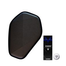 XIOM Nova Hard Racket 乒乓球盒 + 比賽球 ABS 3 Star 40 Plus V 3 球套組, 碳