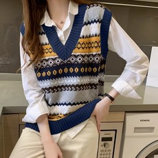 Awesomeful 女款米蘭圖案針織背心 A25FV080720