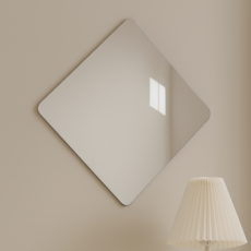 DEVOCO 黏貼式壓克力鏡 30 x 30 cm, 透明