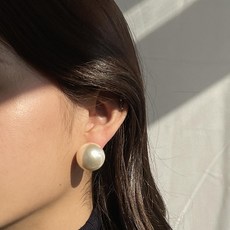 ellajour 女性大珍珠耳環 20mm