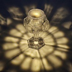 NIZ 水晶鬱金香迷你氣氛燈 4入, 單一顏色