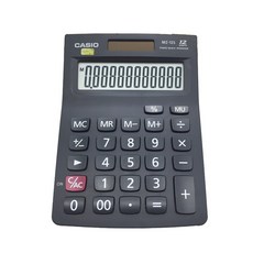 Clair 桌上型會計辦公用品 卡西歐 12位數電子計算機, 黑色, 1個