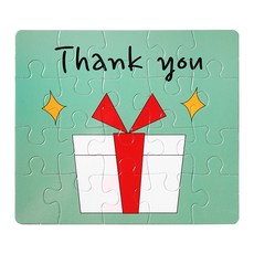 일러스트 퍼즐 편지지, 반짝선물, 1개